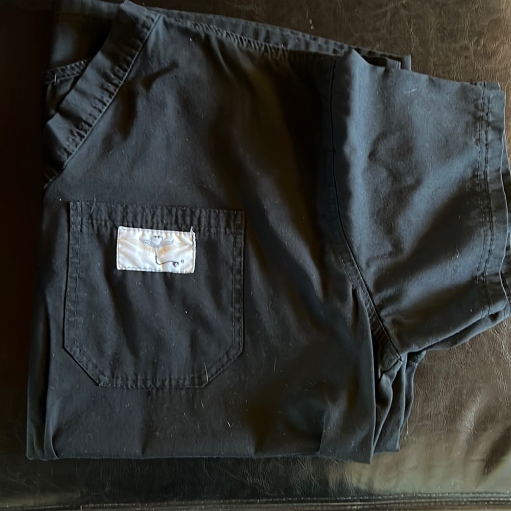 Aviator scrubs set, large black  worn twice